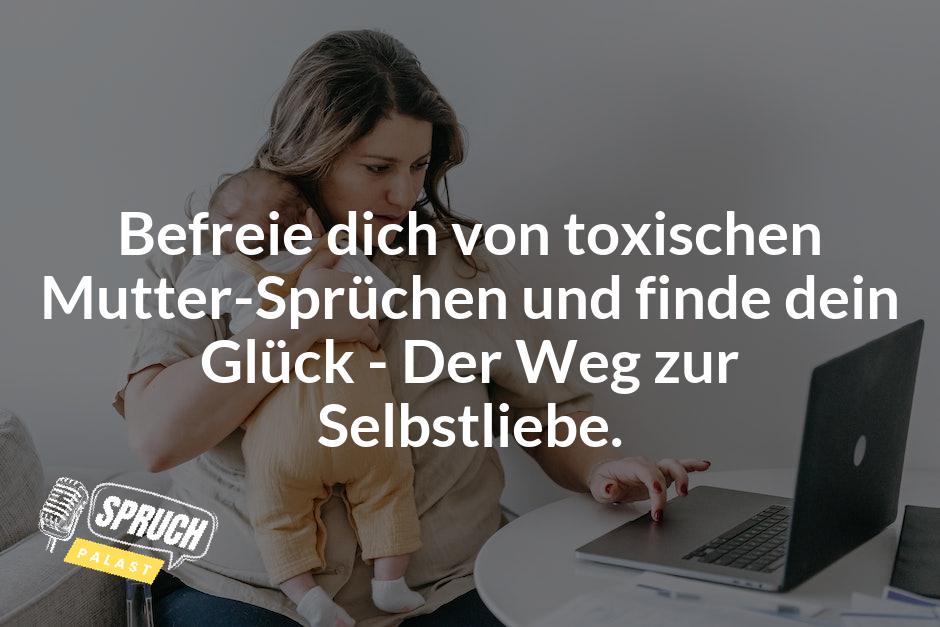 Featured Image zum Thema Es gibt Momente im Leben, in denen uns unsere Mutter mit ihren beruhigenden Worten und liebevollen Gesten unterstützt und stärkt. Doch was passiert, wenn diese Worte plötzlich negativ, verletzend oder sogar giftig werden? Wenn Mütter in ihrer Rolle als Erzieherinnen die Grenzen überschreiten und ihre eigenen Unsicherheiten und Ängste auf ihre Kinder projizieren, kann dies zu schwerwiegenden emotionalen Schäden führen.

In diesem Artikel werfen wir einen Blick auf die Auswirkungen toxischer Mutter-Sprüche auf das Selbstwertgefühl und die Psyche von Kindern und wie man damit umgeht. Wir werden uns mit den häufigsten Sprüchen auseinandersetzen, die von Müttern verwendet werden, um ihre Kinder zu manipulieren, zu kontrollieren und zu demütigen. Aber wir werden auch lernen, wie man sich von diesen schädlichen Aussagen distanziert und stattdessen positive Gedanken und Verhaltensweisen fördert.

Ob Sie selbst Erfahrungen mit toxischen Mutter-Sprüchen gemacht haben oder einfach nur neugierig sind, wie man damit umgehen kann, dieser Artikel wird Ihnen überraschende Erkenntnisse und wertvolle Tipps liefern. Also nehmen Sie sich die Zeit, um diesen Artikel zu lesen und lernen Sie, wie man sich von den negativen Auswirkungen toxischer Mutter-Sprüche befreit.